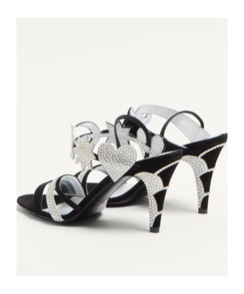 Valentino 85mm L'une Et L'autre Sandals In White