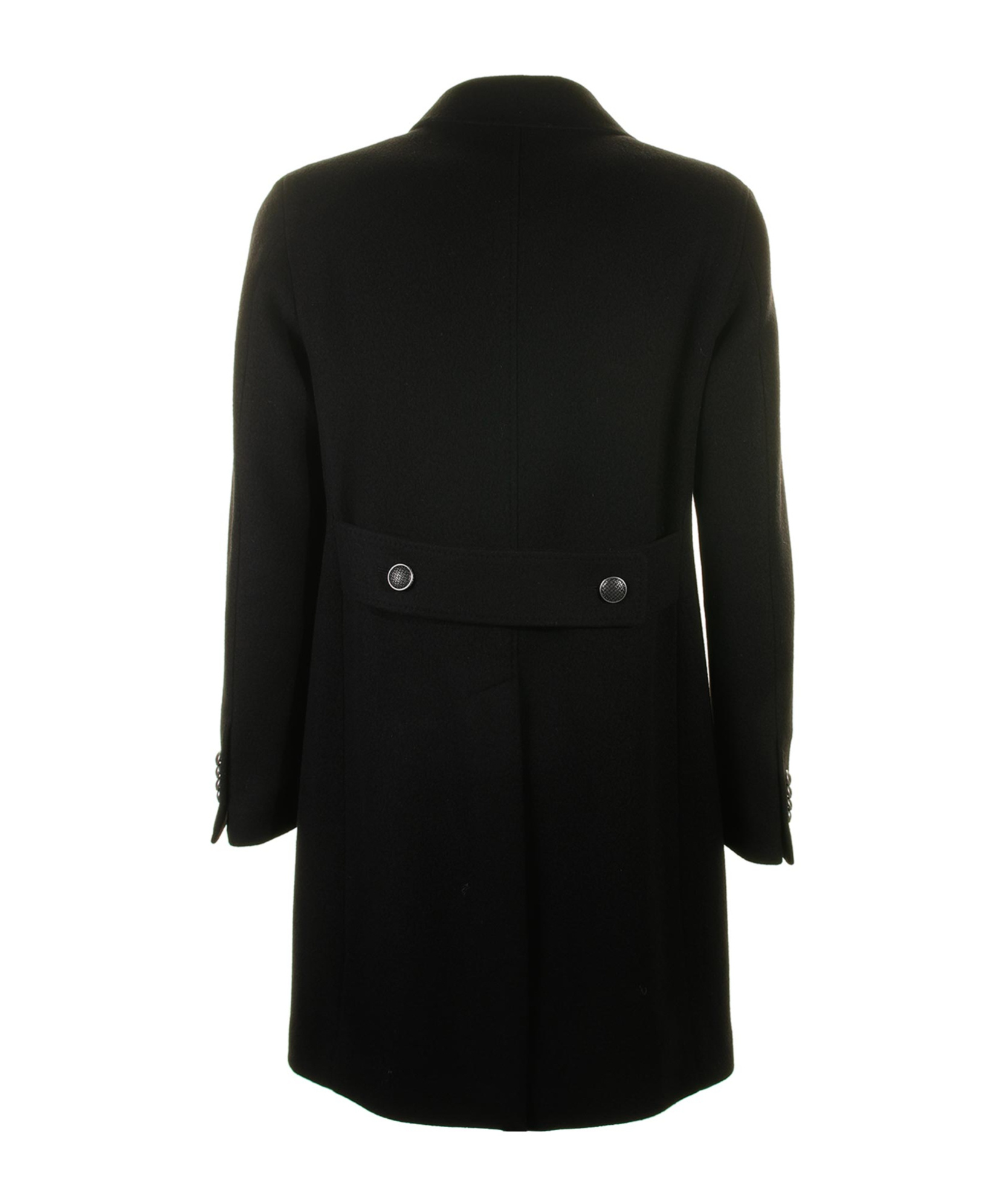 Tagliatore Notched-collared Double-breasted Coat In Black