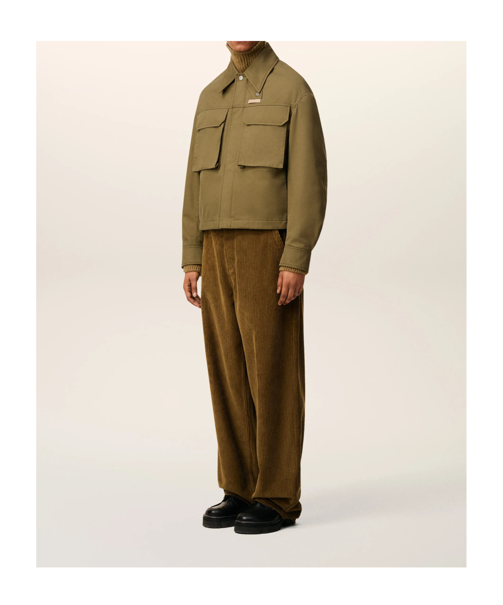 Ami Alexandre Mattiussi Green Cotton Worker Jacket In Green