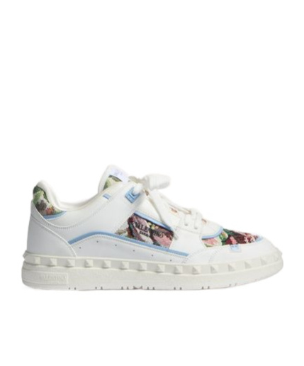 Shop Valentino Freedots Sneakers In White