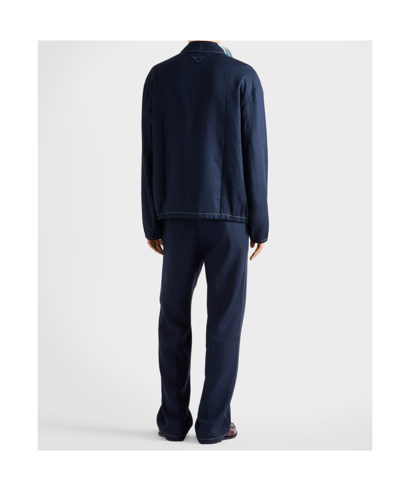 Prada Blousonjacke Aus Baumwolle In Blue