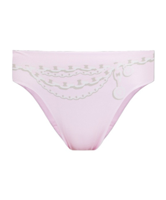 Versace Pattern Bikini Bottoms In Purple