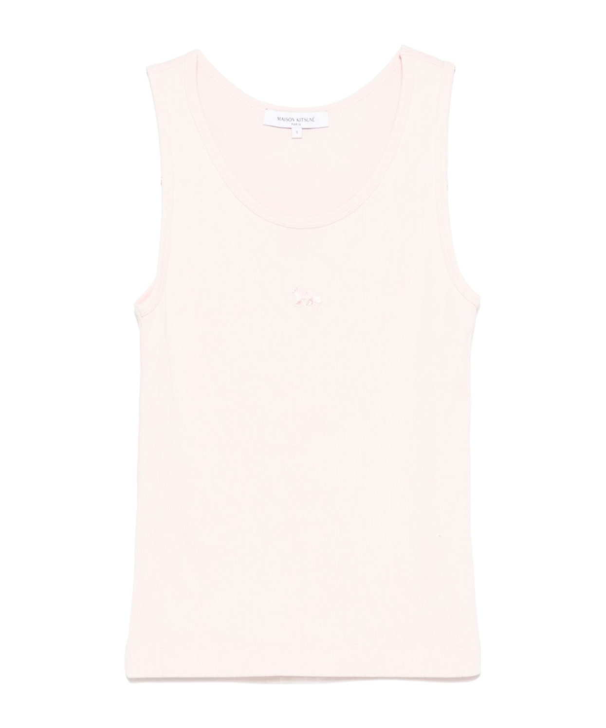 Maison Kitsuné Baby Fox Tank Top In Cotton In White