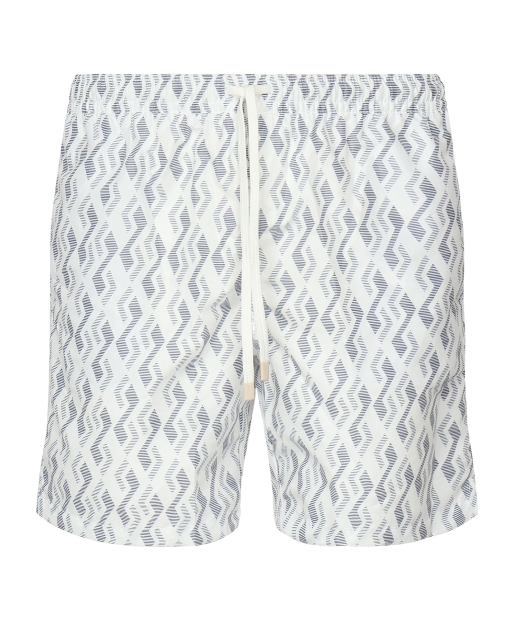 Eleventy Swimming Costume With Geometric Print In Gray