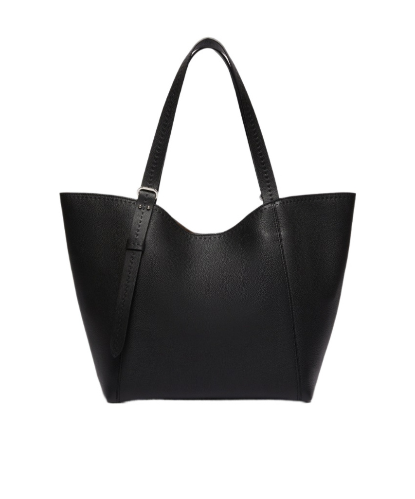 Max Mara Double Handle Handbag In Black