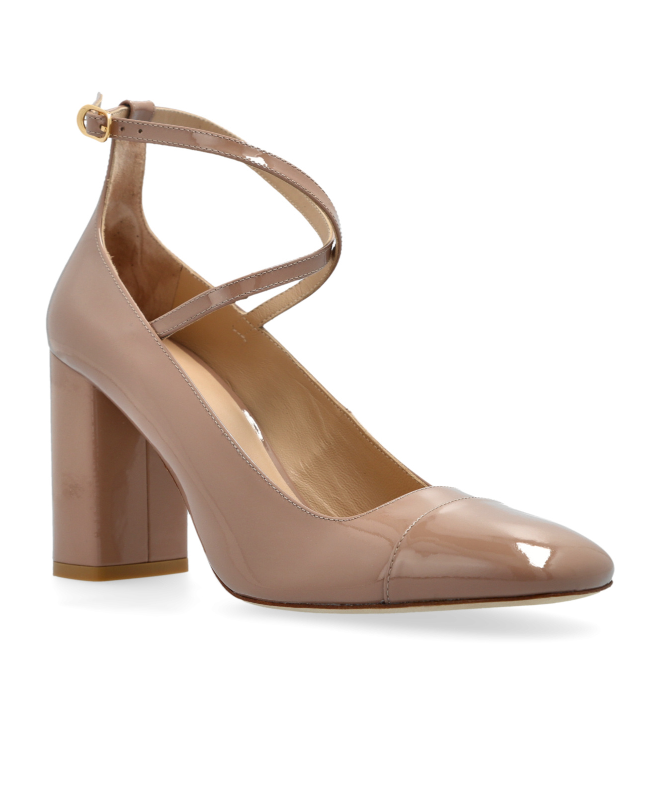Stuart Weitzman Round Head High Heels In Brown