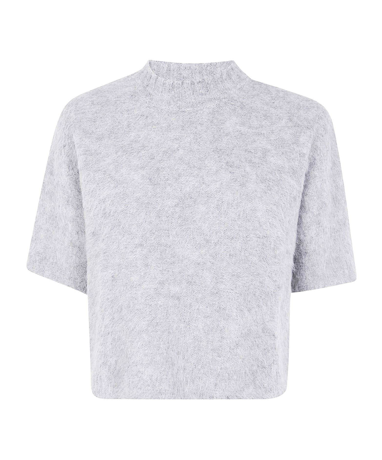 Antonelli High-neck Alpaca Sweater In Gray