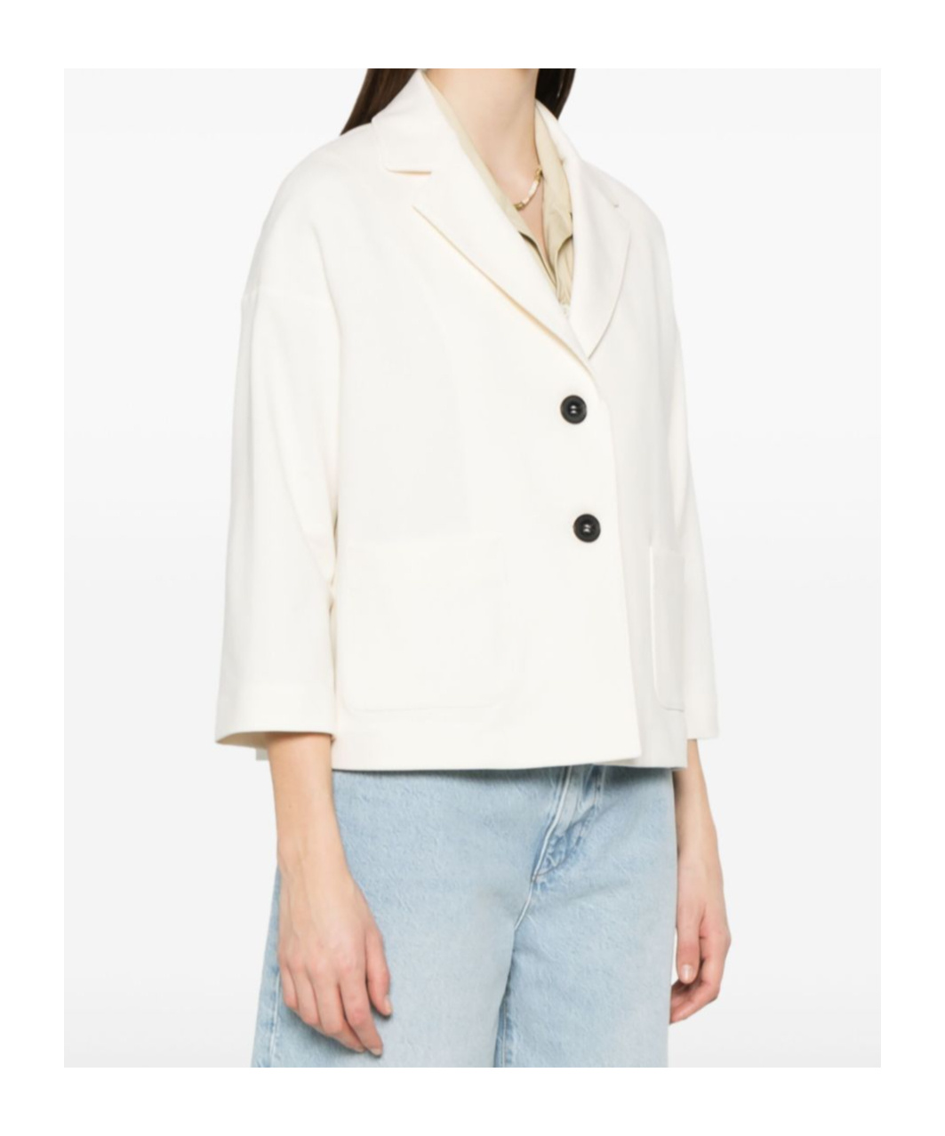 Circolo 1901 Long Sleeved Suit Jacket In White