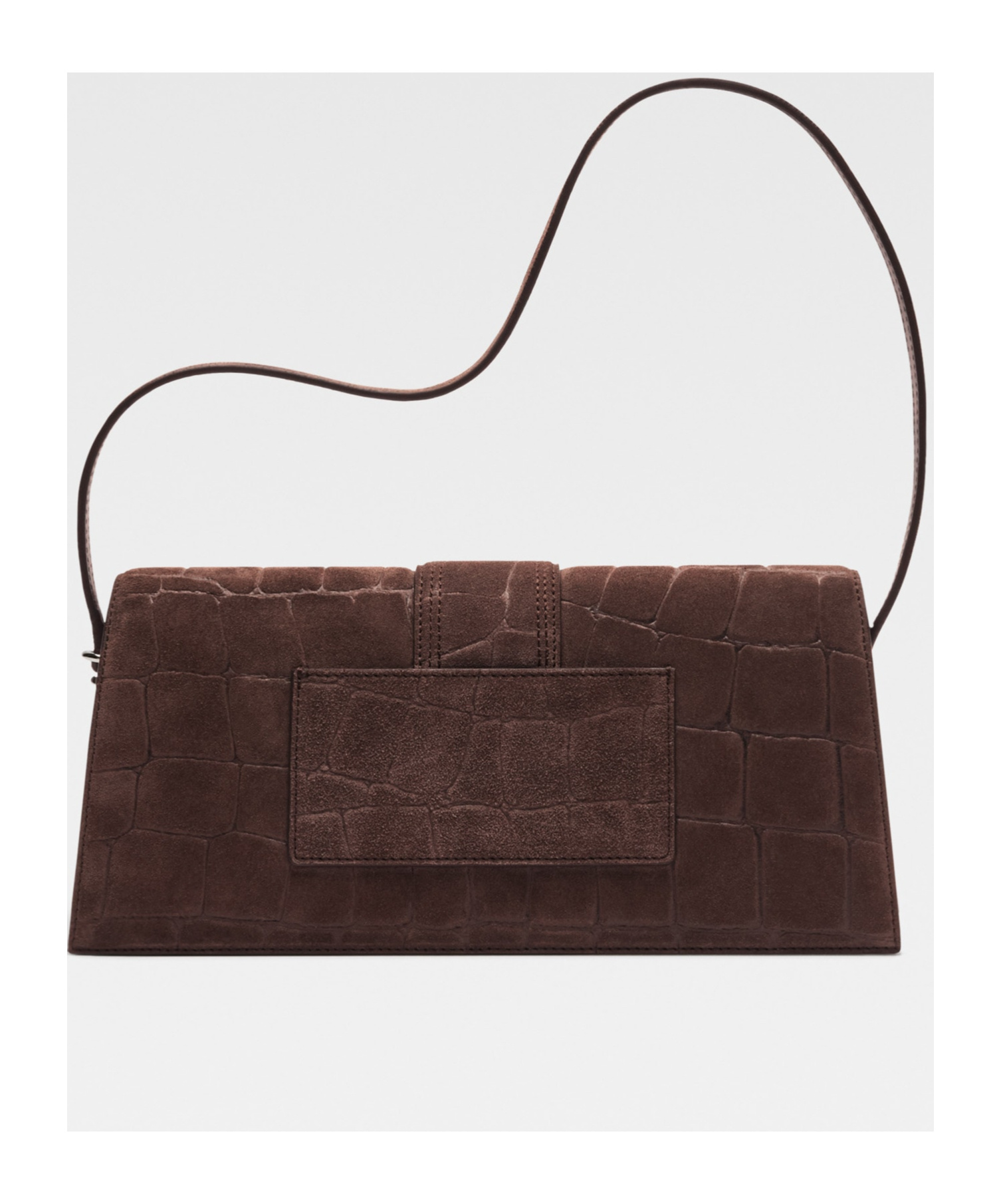 Shop Jacquemus Long Flip Shoulder Bag In Black