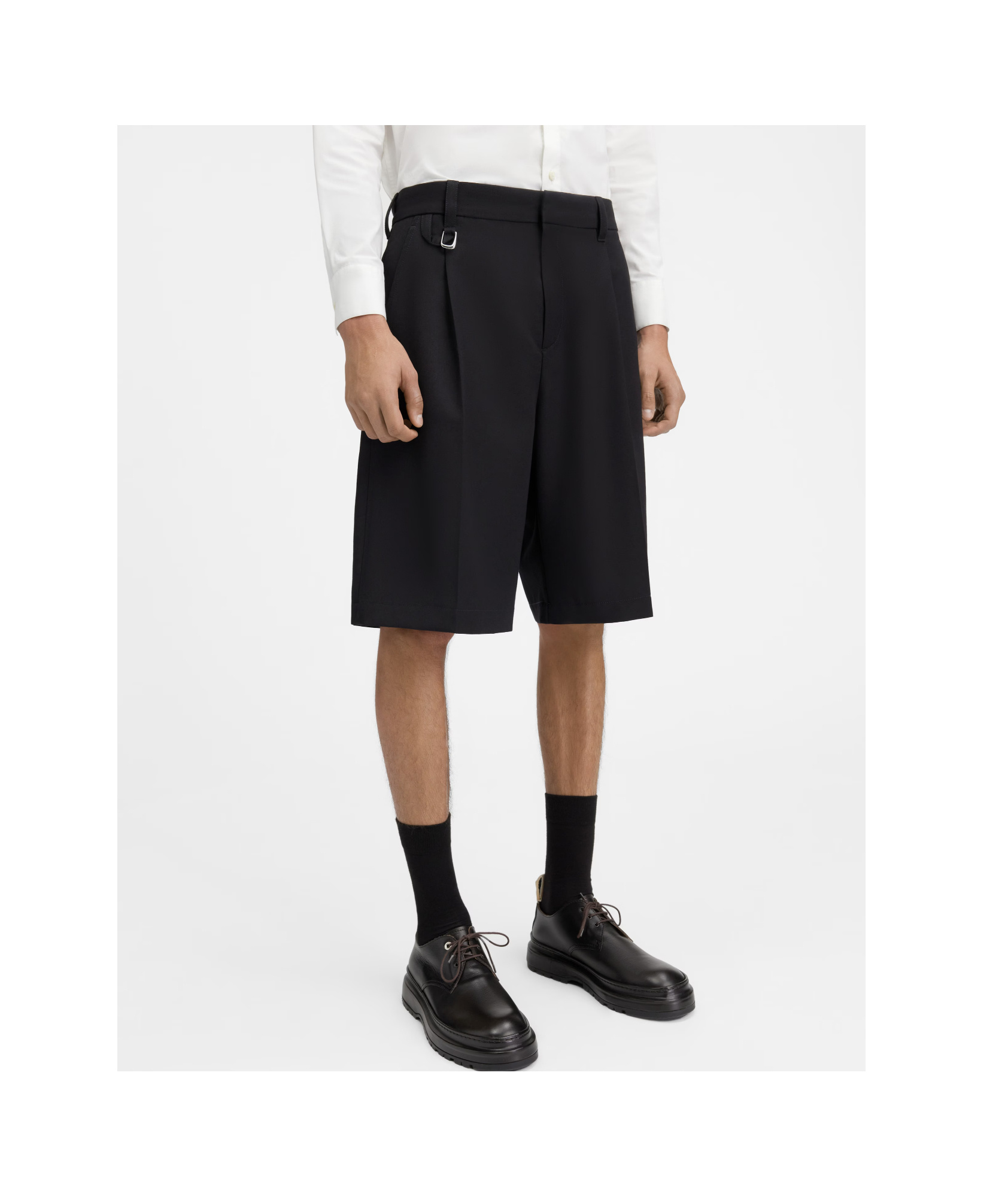 Jacquemus Tailored Bermuda Shorts In Wool In Black