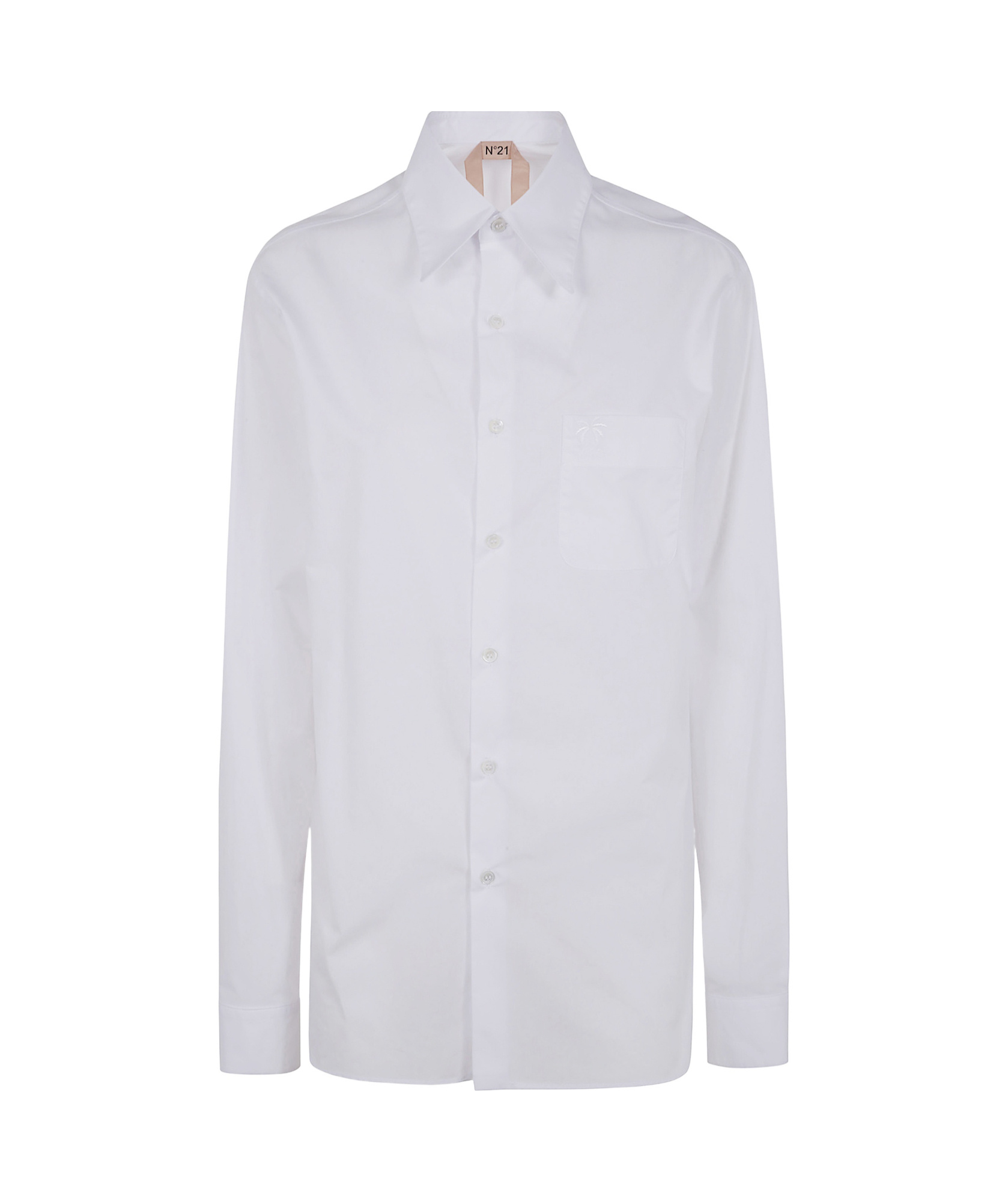 N°21 Long-sleeved Shirt In White