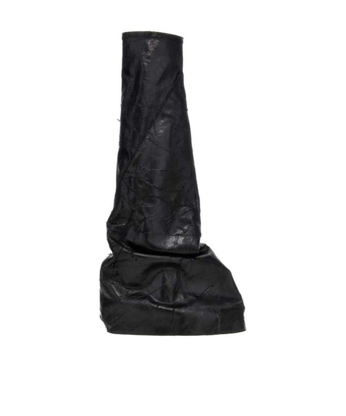 Rick Owens Drkshdw Drkshdw By Rick Owens Boot-shaped Sneakers With Shark-tooth Rubber Sole In Black