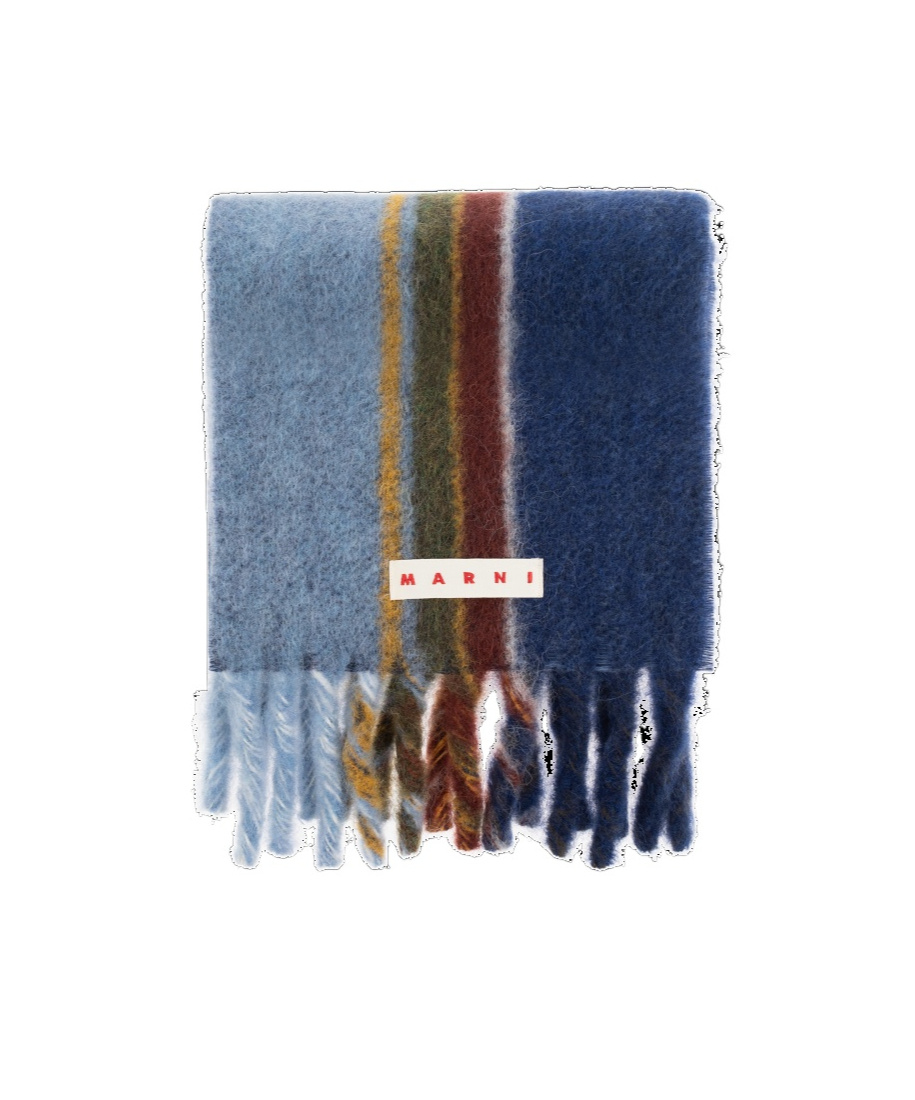 Marni Multicolor Mohair Blend Scarf In Multi