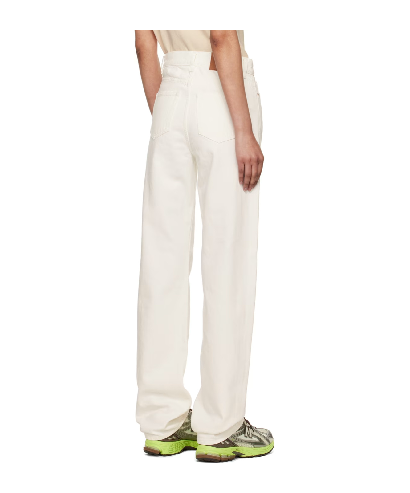 Sporty And Rich Loose Fit Jeans In White