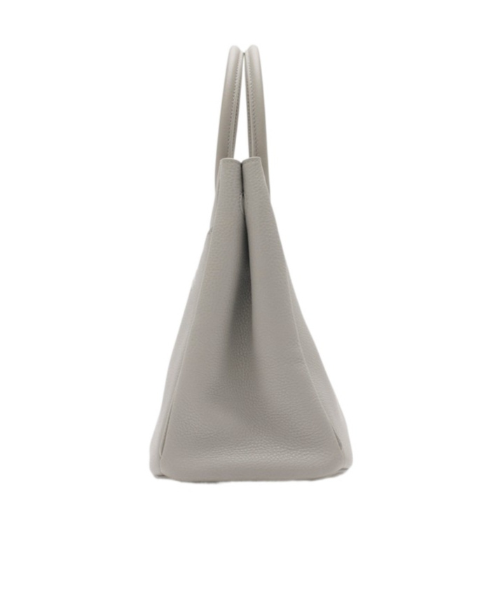 Burberry Structured Grey Bag With Textured Finish In Gray