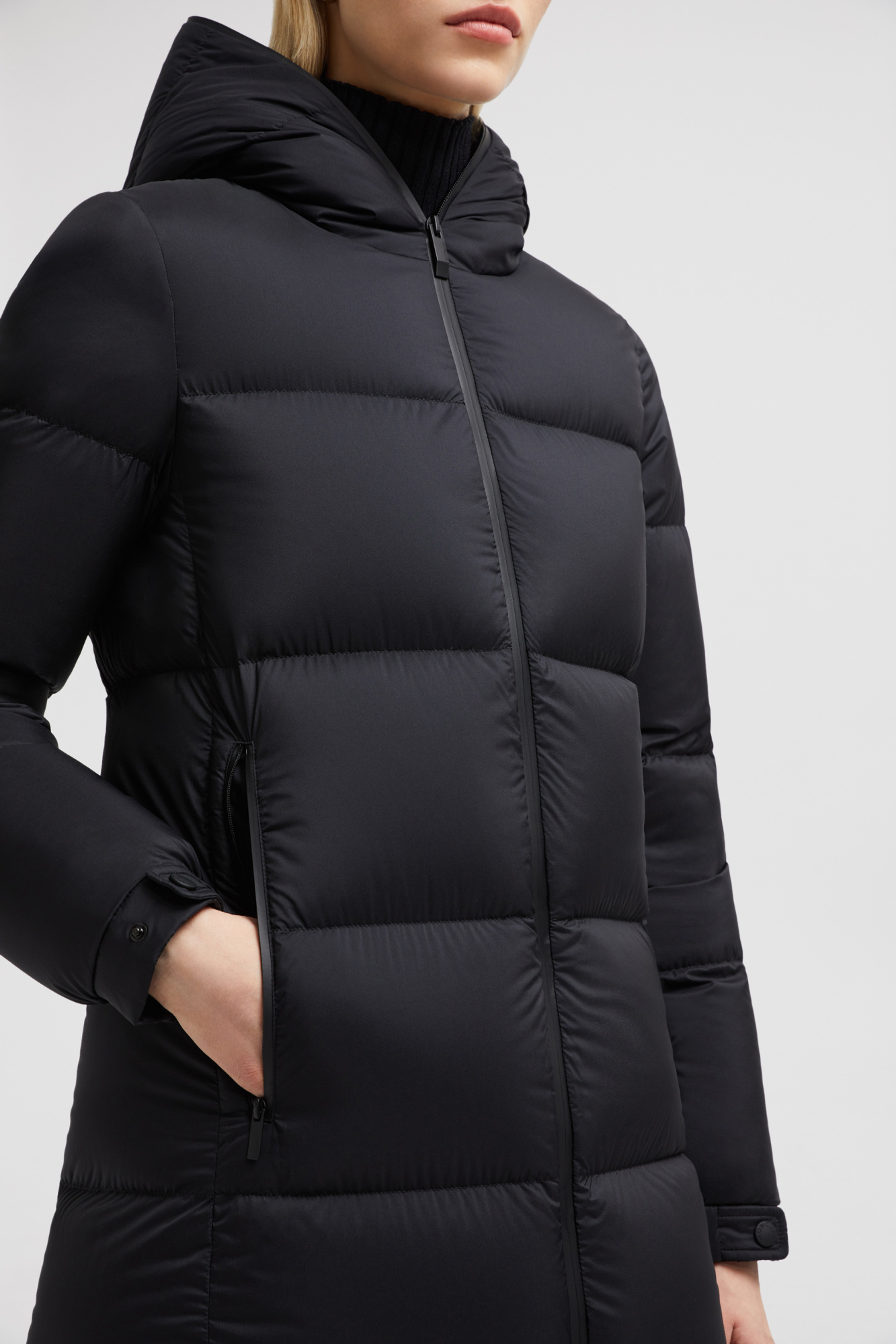 Shop Moncler Arredoun Long Down Jacket In Black