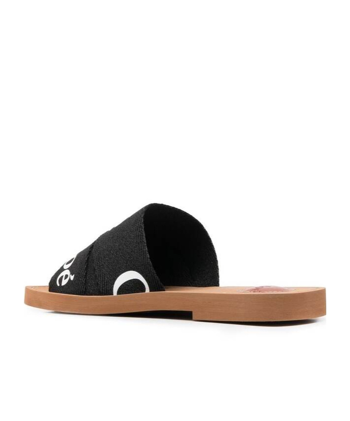 Shop Chloé Open-toed Slippers In Black