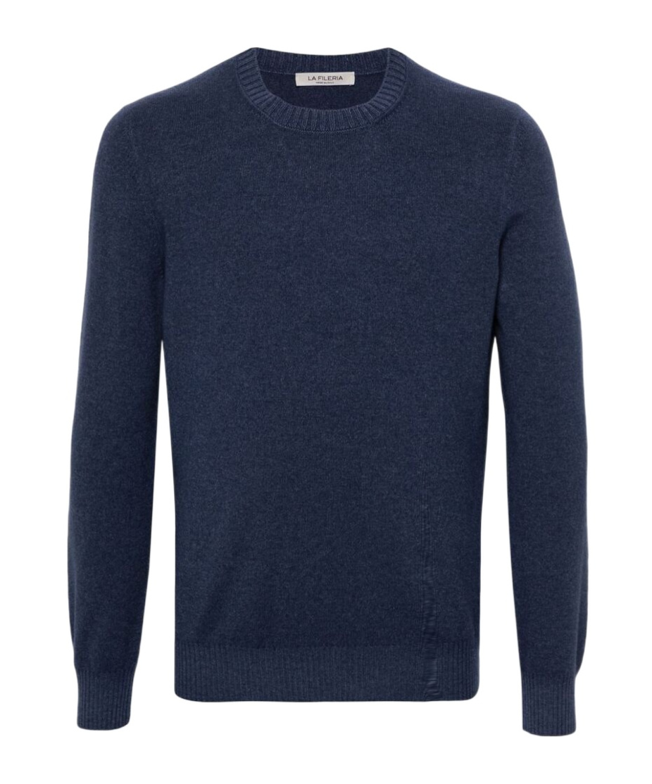 La Fileria For D'aniello Mixed Color Effect Sweater In Blue