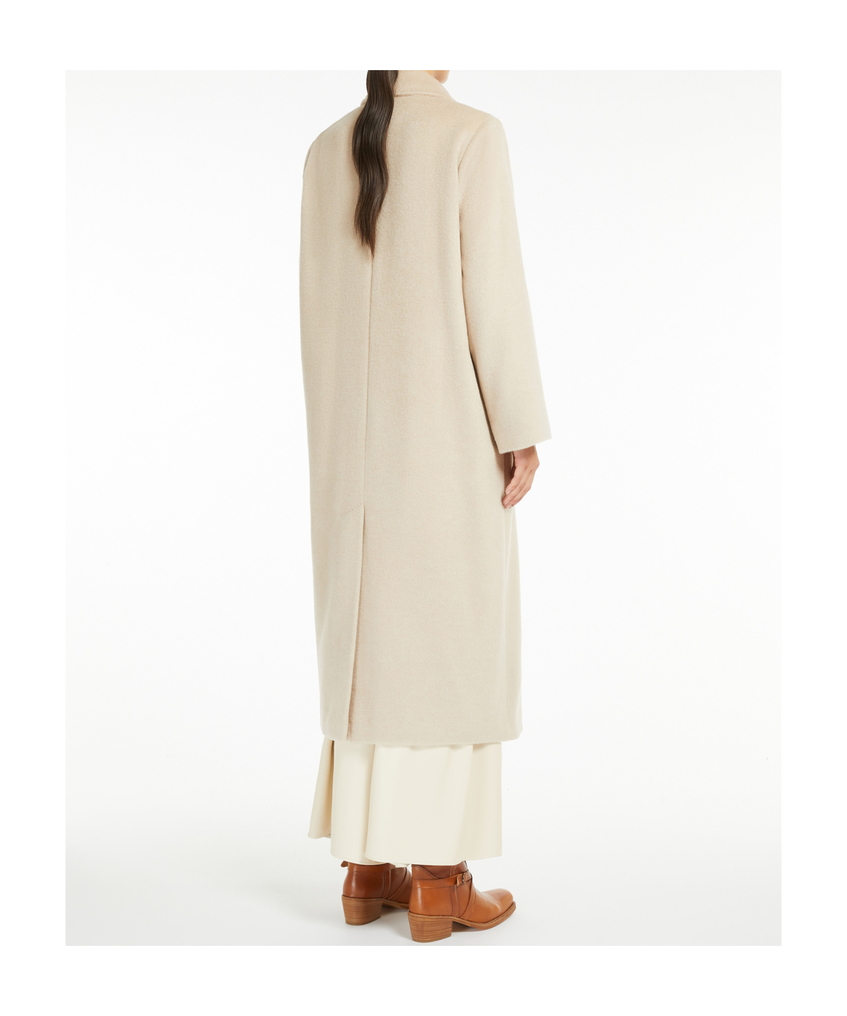 Weekend Max Mara Double-breasted Wool Coat In Nude