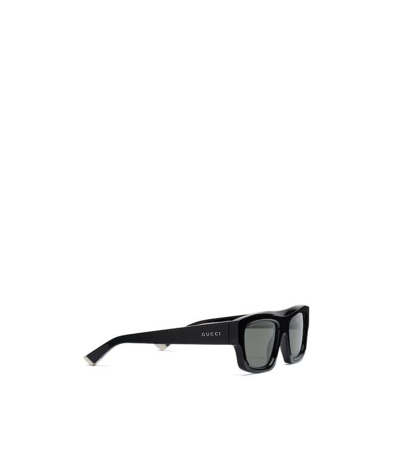 Gucci Rectangle-frame Sunglasses In Gray