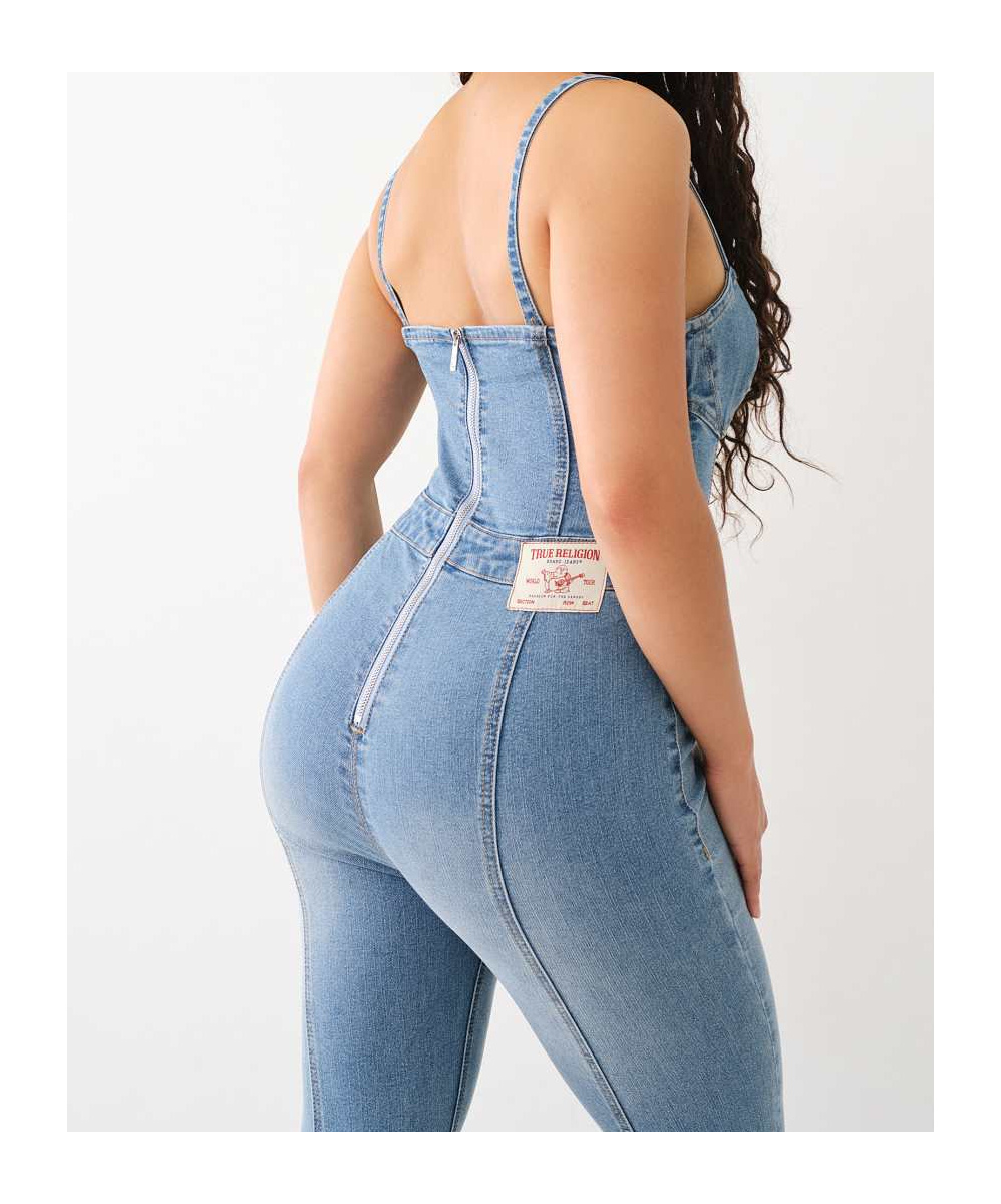 TRUE RELIGION SLEEVELESS ONE-PIECE JEANS