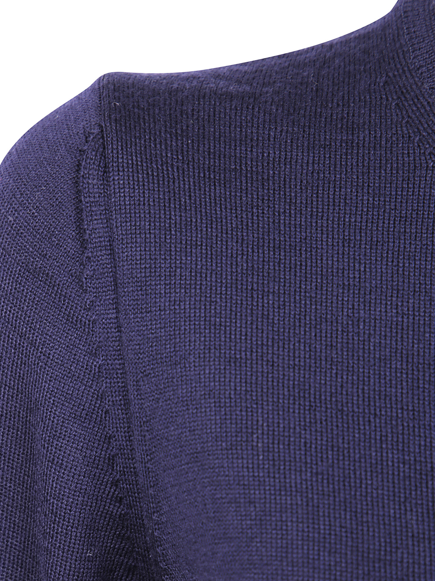 Comme Des Garçons Crewneck Cardigan In Blue