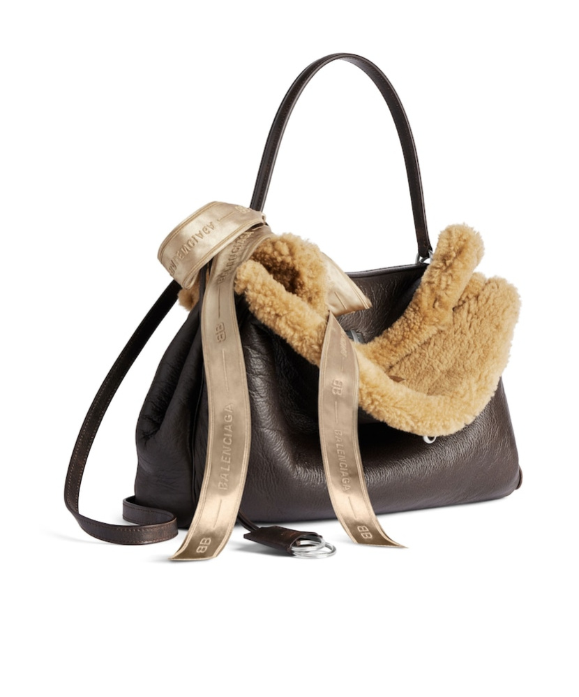 Balenciaga Women's Rodeo Handbag Medium In Brown/beige In Brown