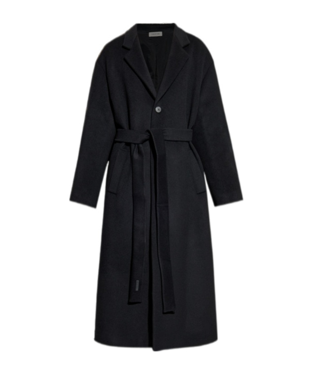 Fear Of God Trench Coat With Waist Belt And Long Sleeves In Multi