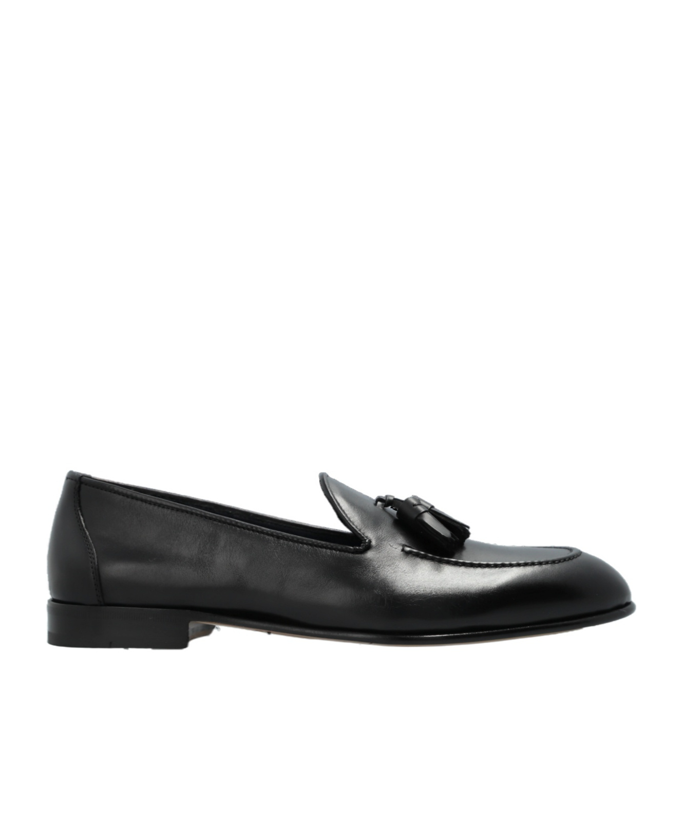 Brioni Leather Loafars In Black