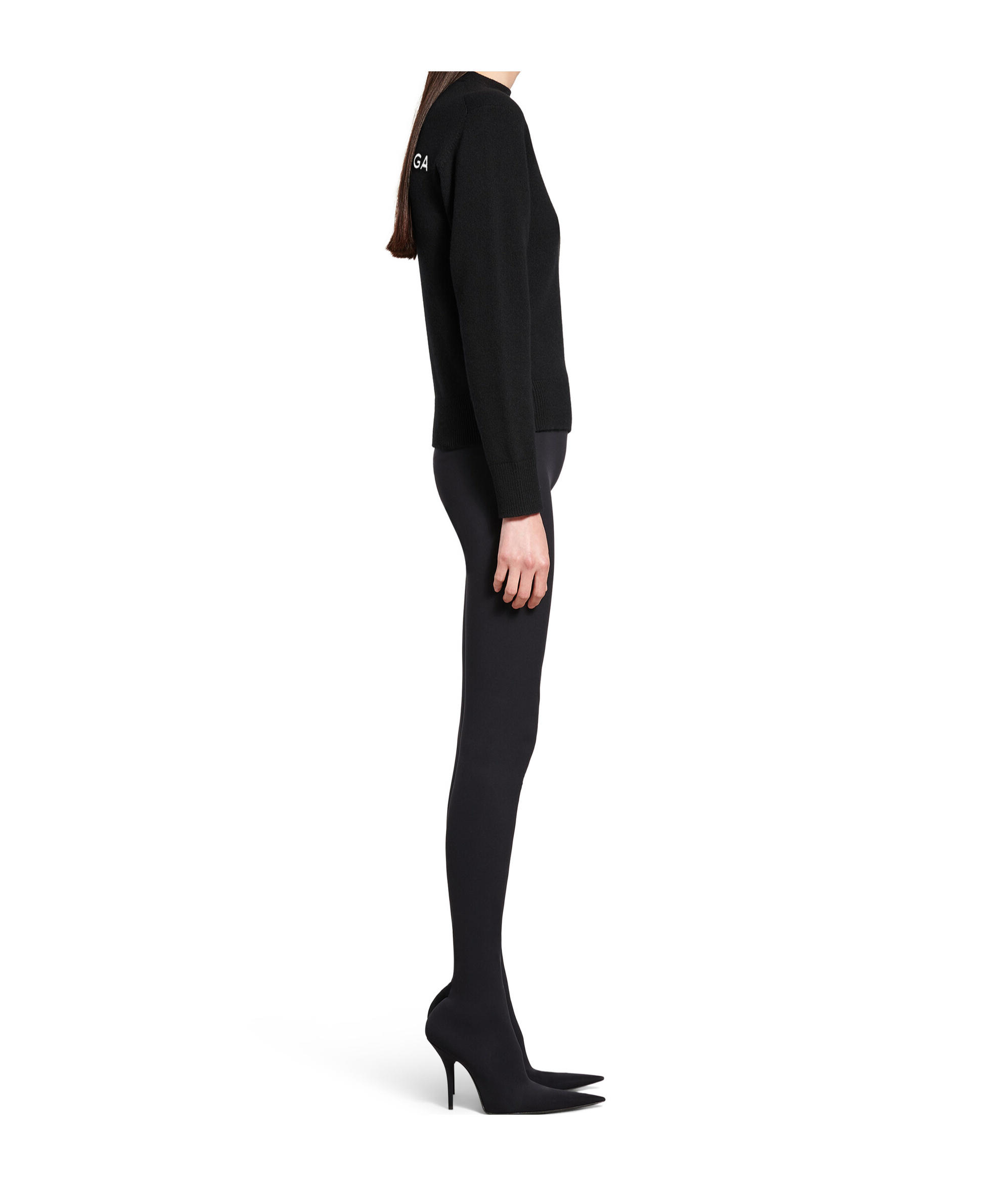 Balenciaga Wool Jumper In Black