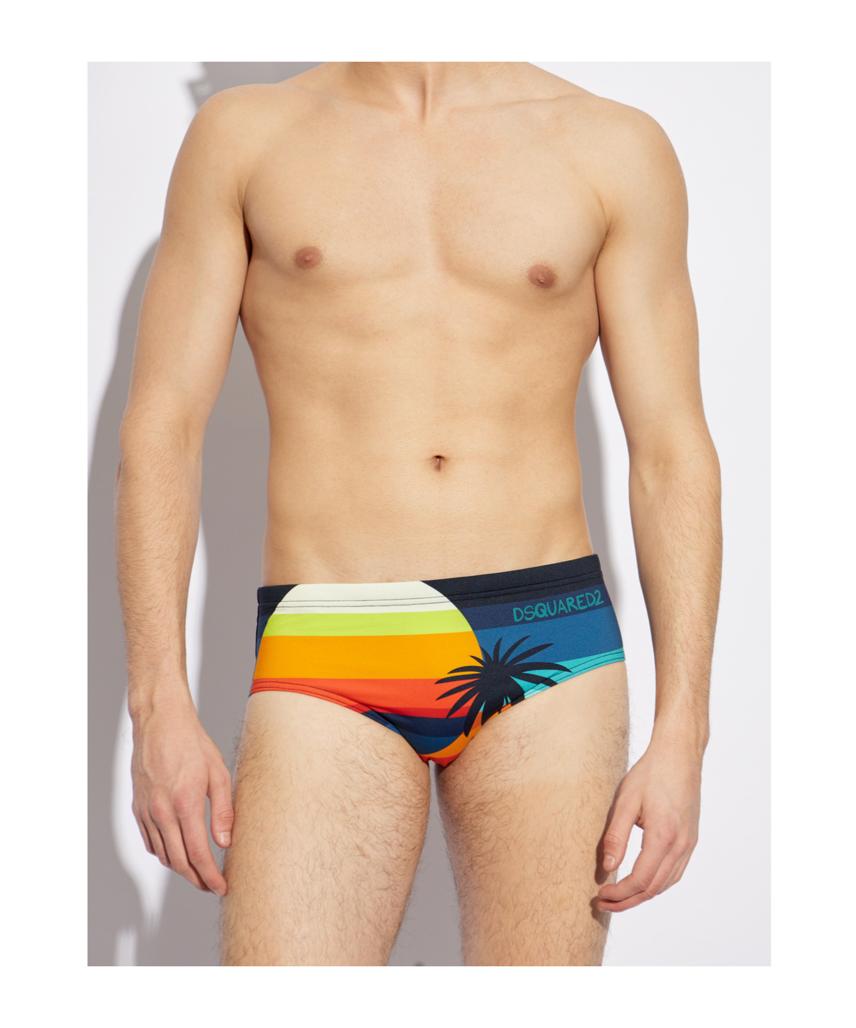 DSQUARED2 ELASTIC WAIST SWIMMING TRUNKS