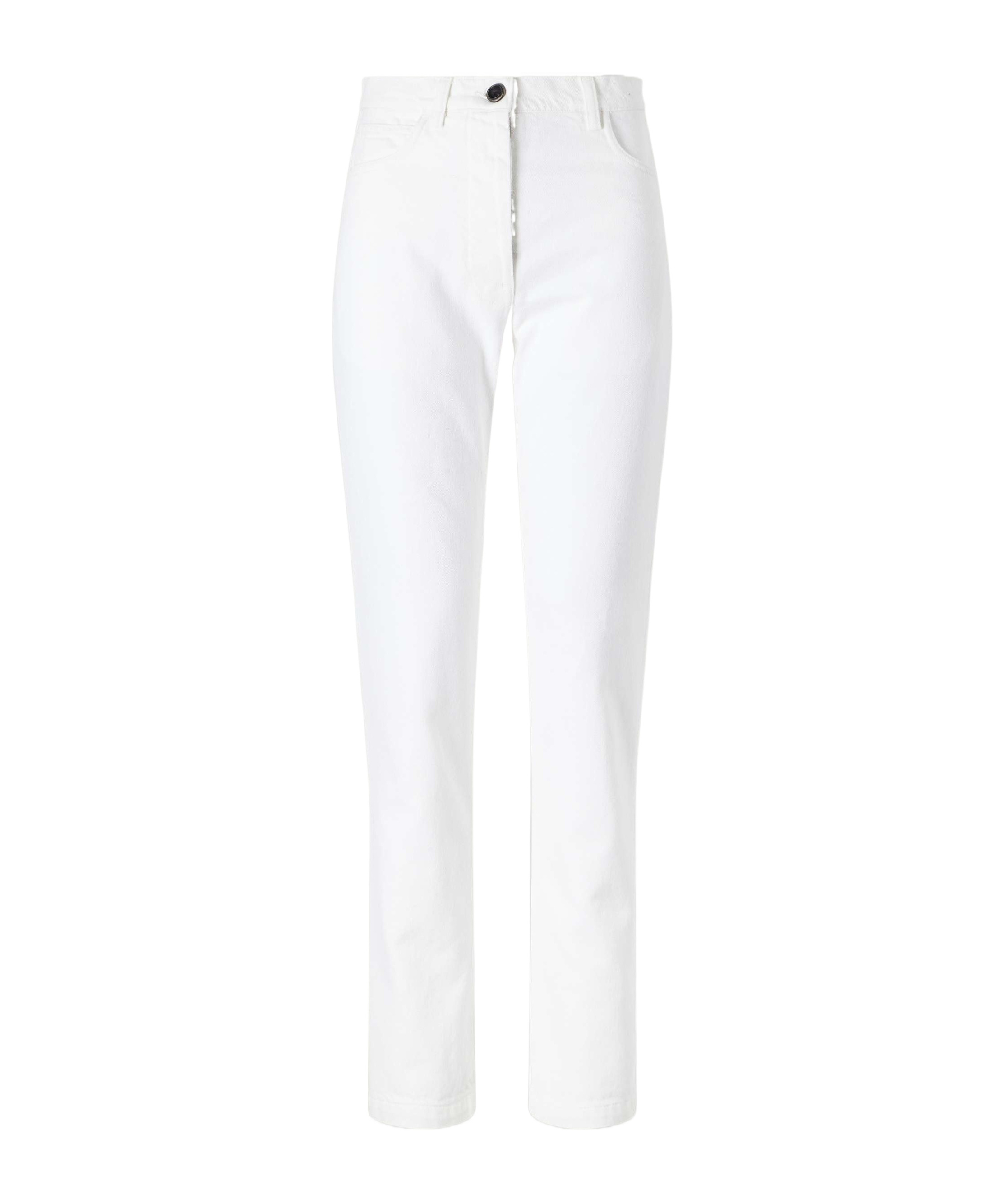 Giuliva Heritage Collection The Dan Mid-rise Straight-leg Jeans In White