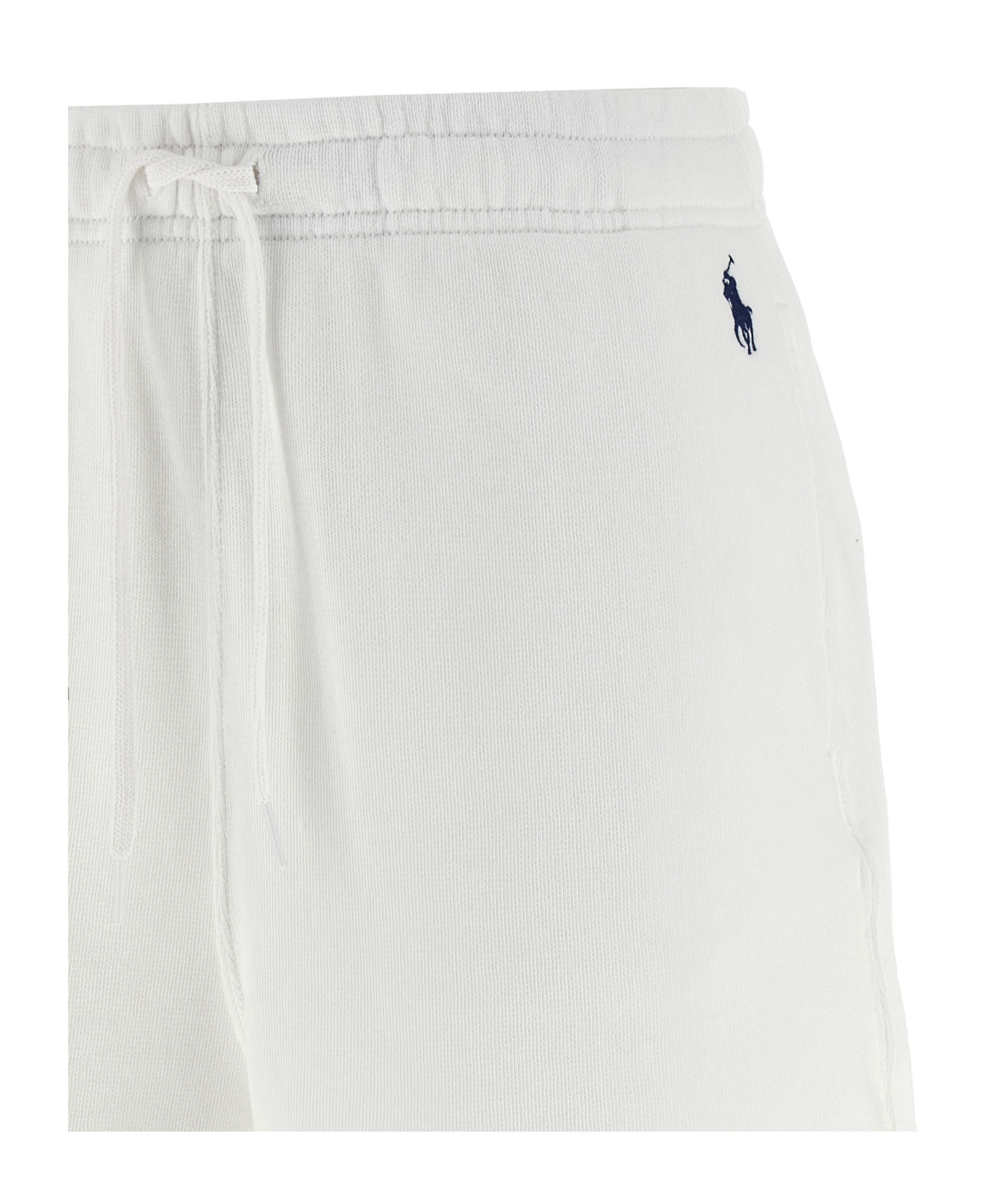 Polo Ralph Lauren Logo Embroidery Shorts Bermuda And Short White In White