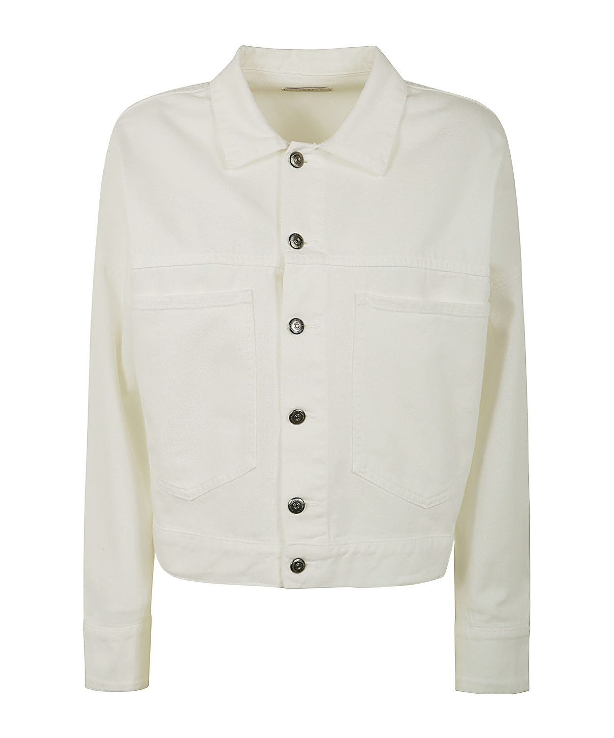 Antonelli Gordon Denim Bomber Jacket In White