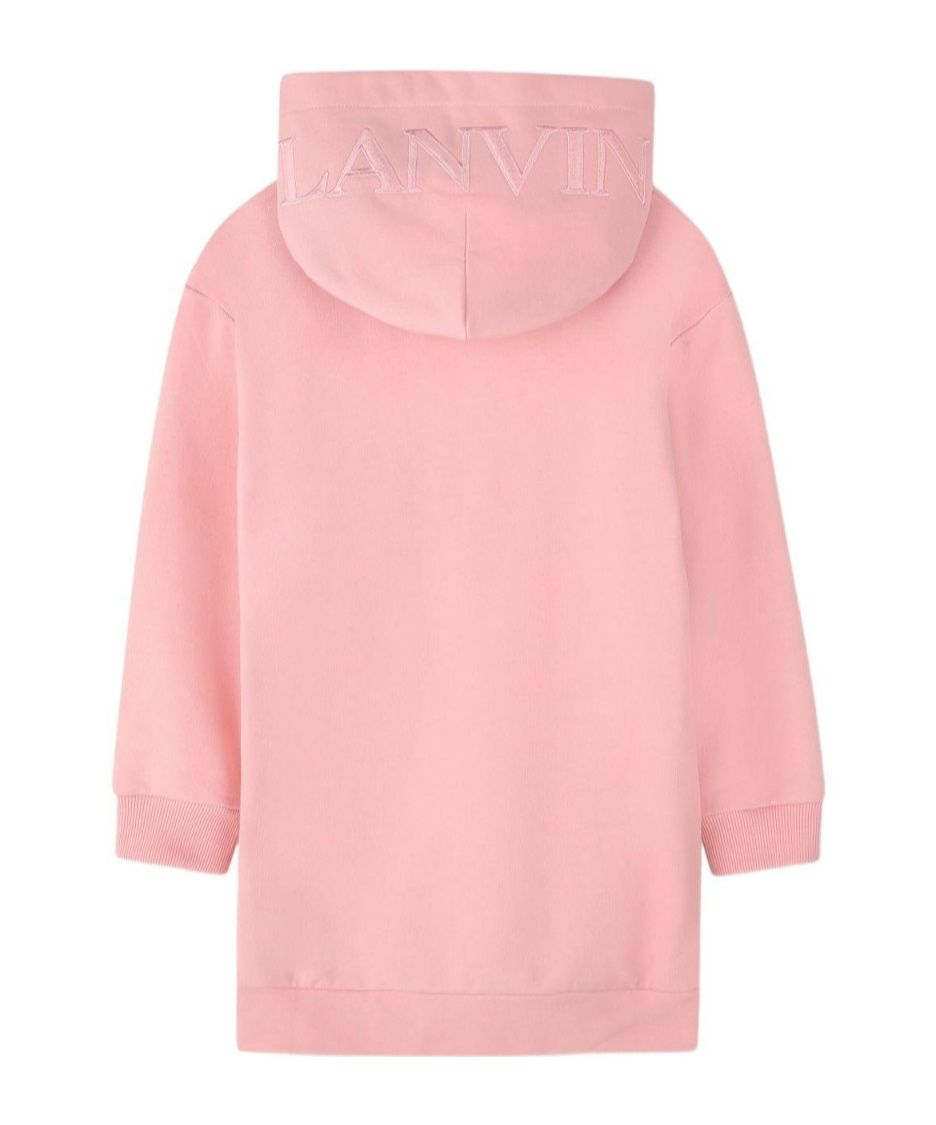 Lanvin Long-sleeved Hooded Dress In Pink