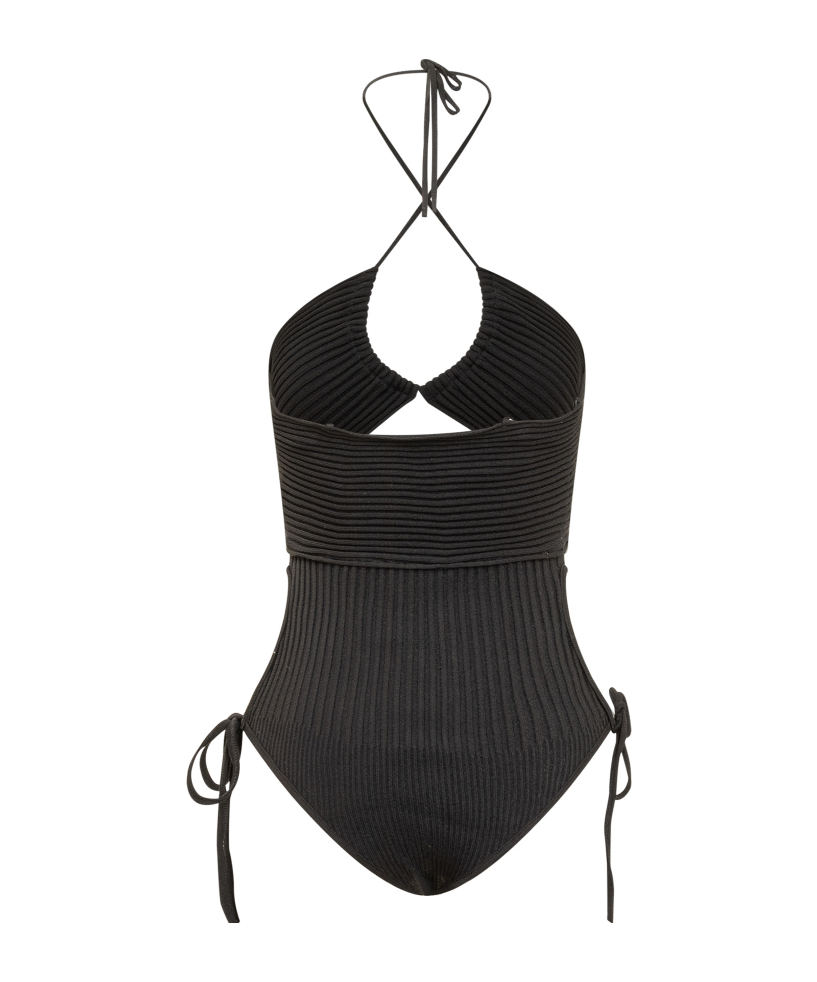 Andreädamo Andreādamo Cut-out Bodysuit In Black