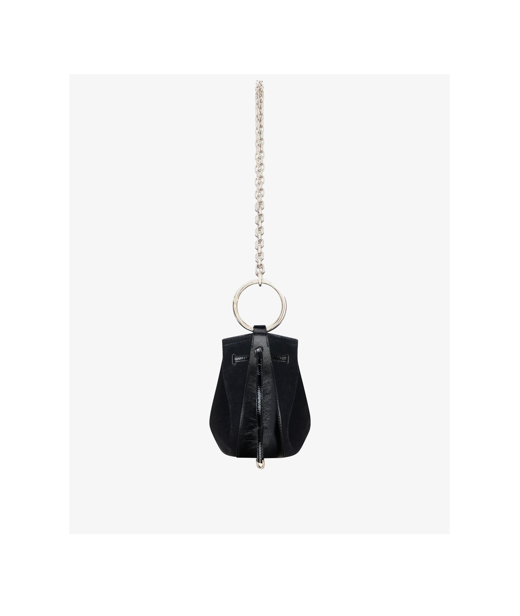 Givenchy Velvet Diamond-encrusted Mini Pumpkin Bag In Black