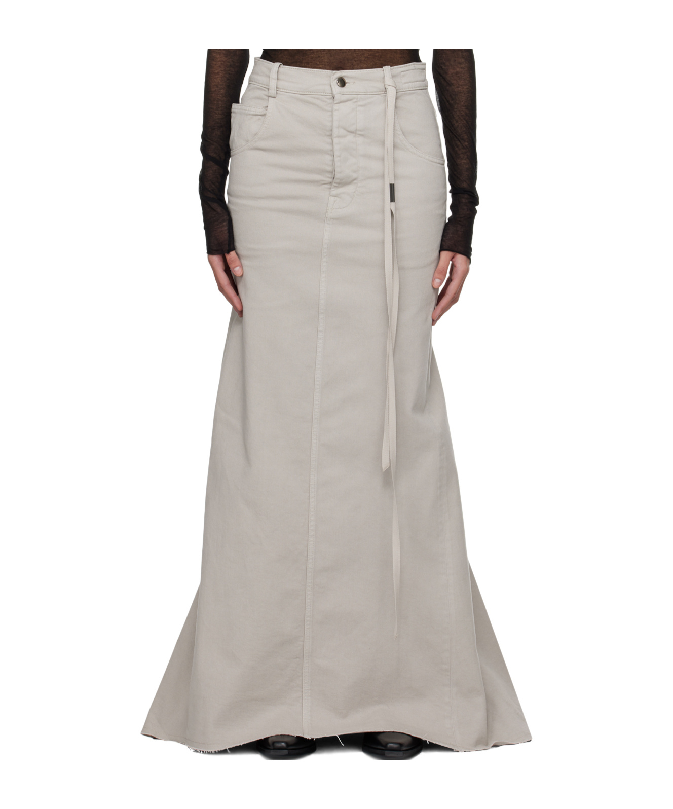 ANN DEMEULEMEESTER GOELE DENIM SKIRT 