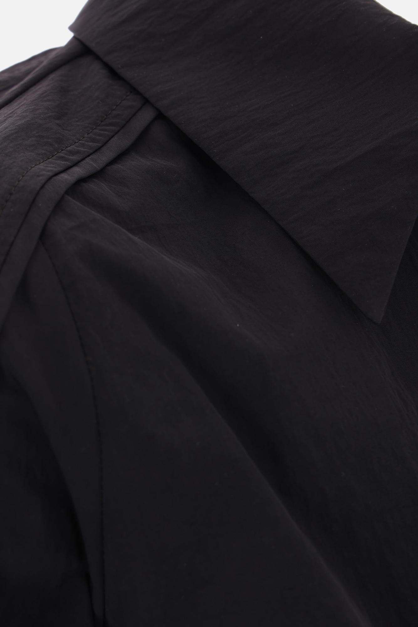 Elisabetta Franchi Collared Cropped Shirt Structured Shoulders In Black