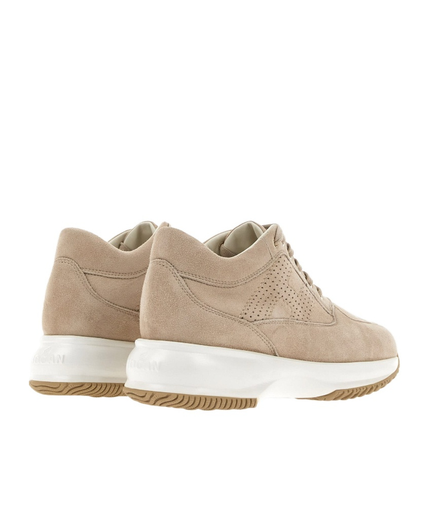 Hogan Interactive Lace-up Sneakers In Nude