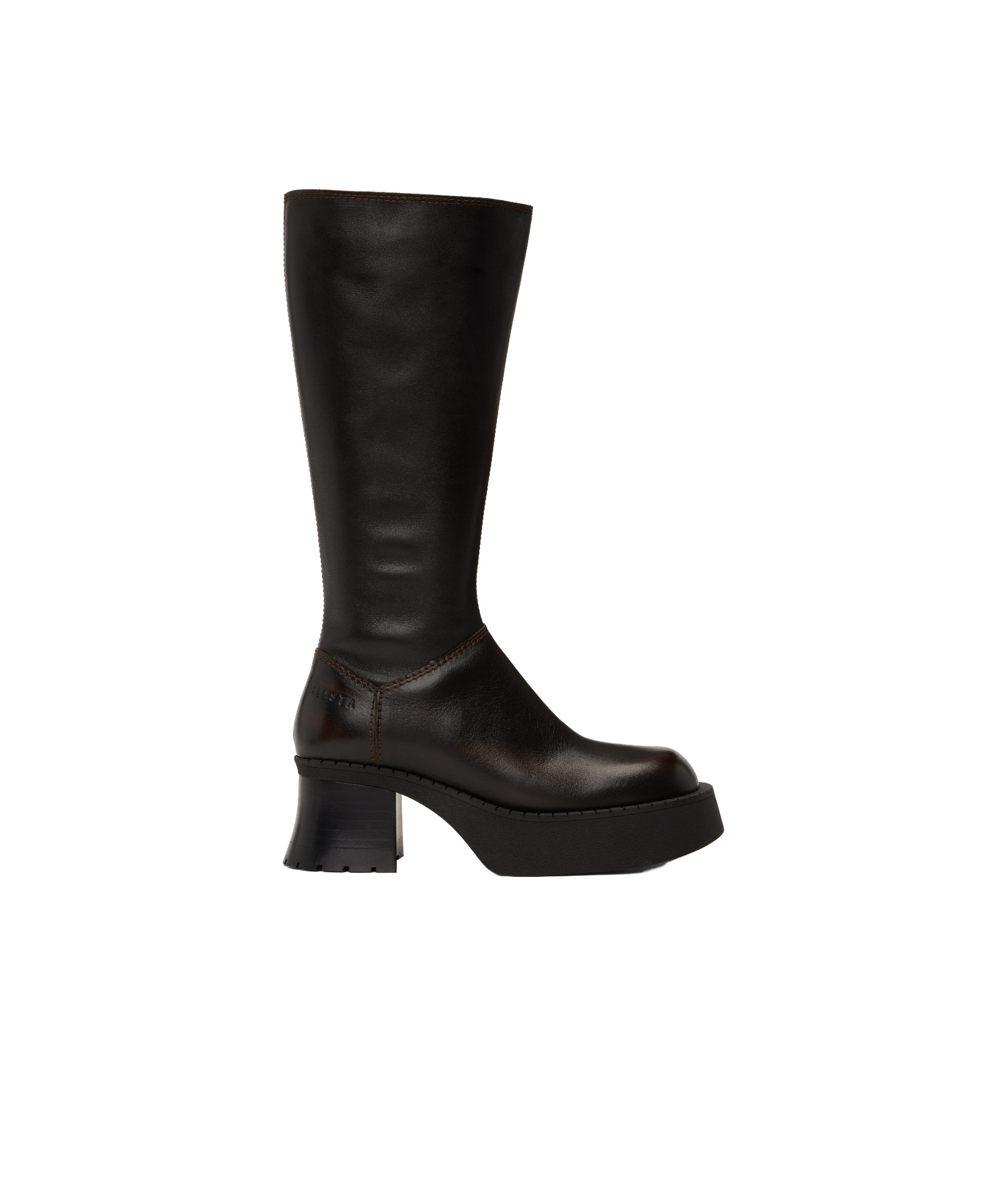 Miista Brown Alba Boots In Black
