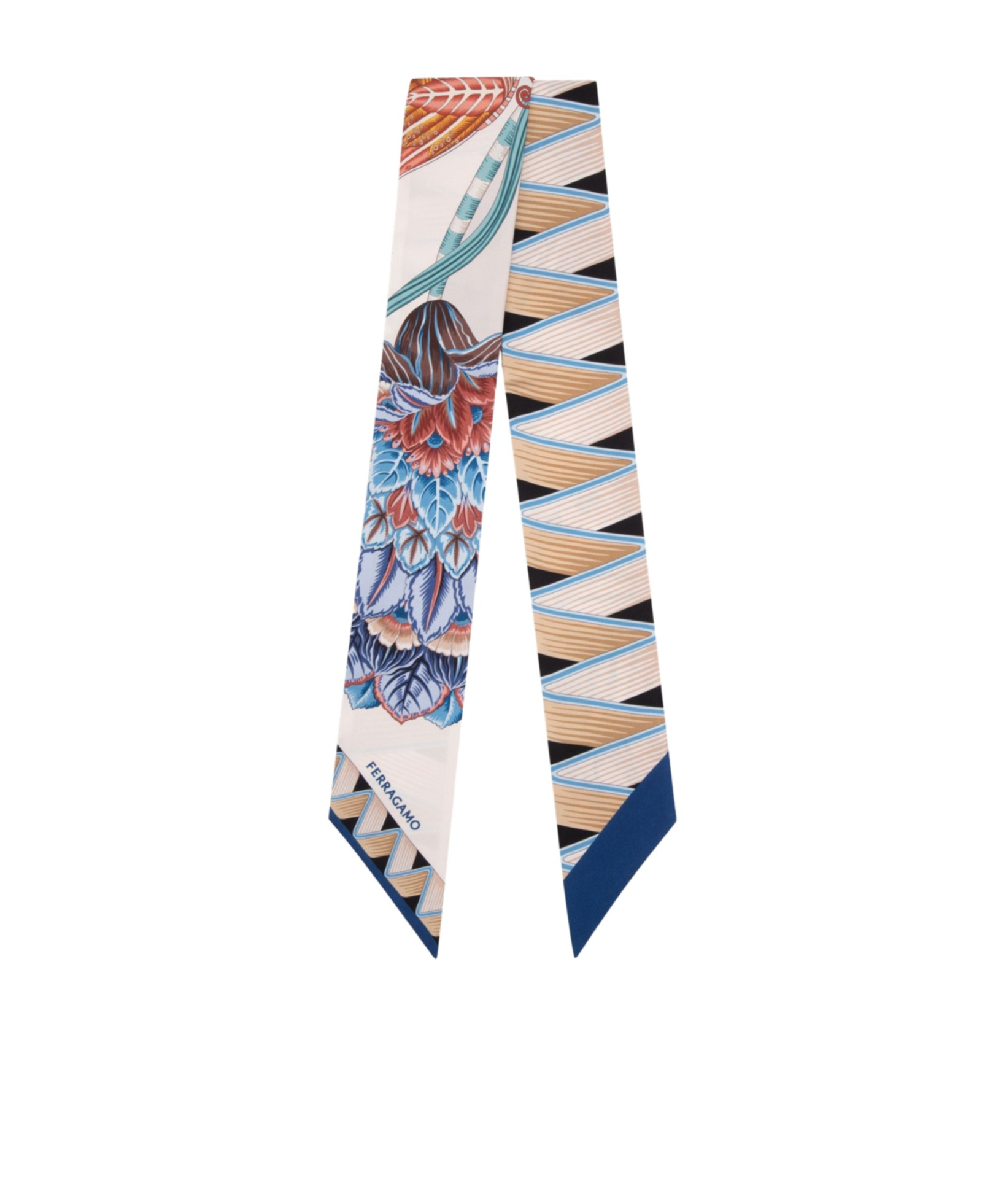 Ferragamo Giada Printed Silk Scarf