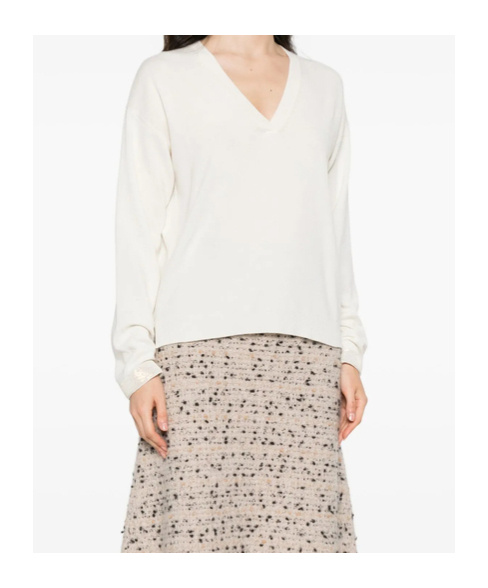 Fabiana Filippi Sequin-embellished Knitwear Sweater In White