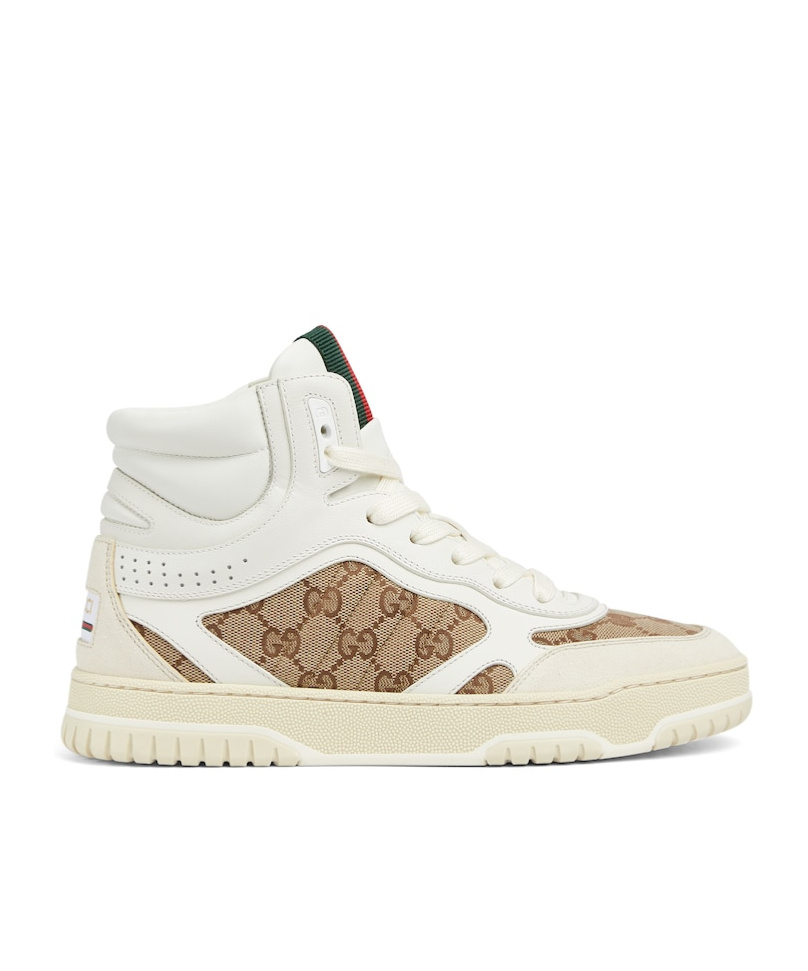 Gucci Re-web Series High-top Skate Shoes In White