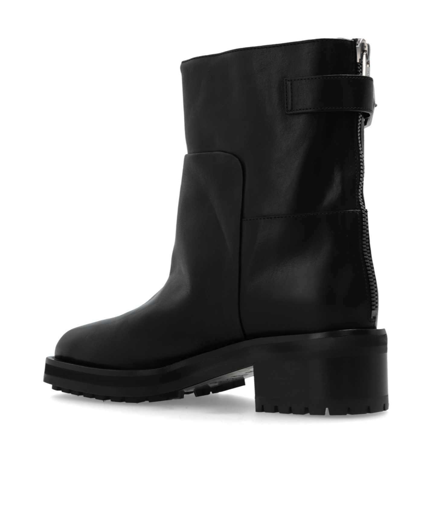 Jimmy Choo 'brooklyn' Black Ankle Boots With Buckle In Black