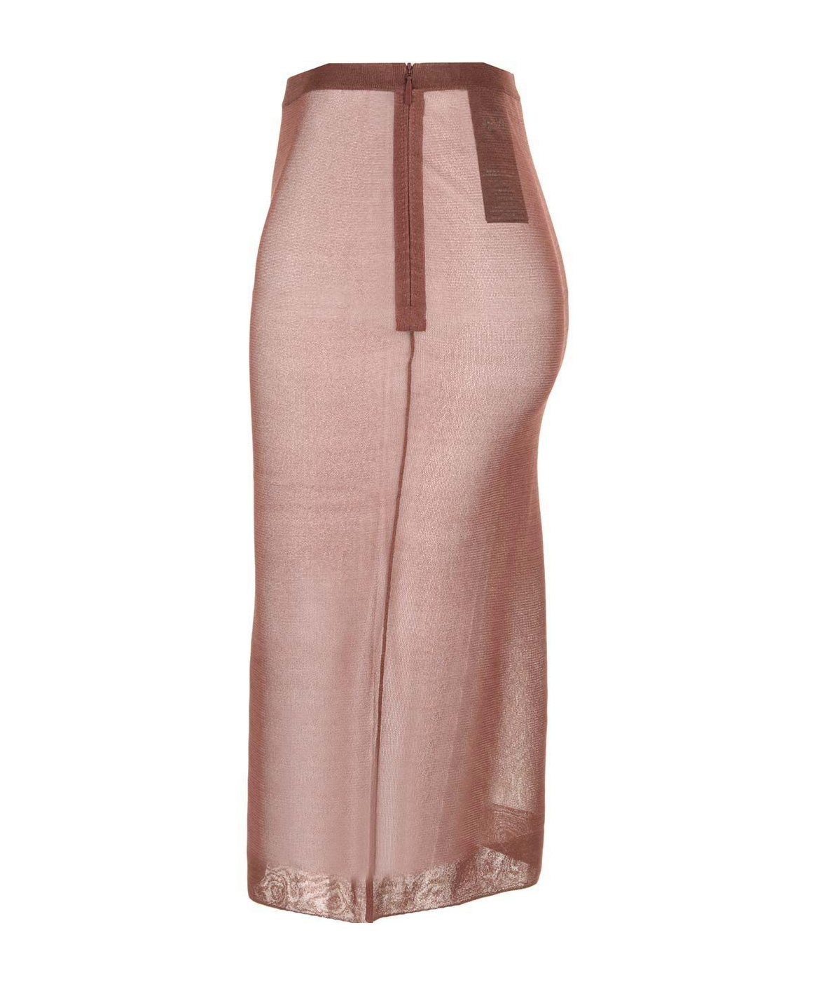 Saint Laurent Pencil Skirt In Burgundy