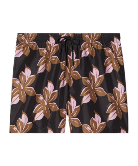 Gucci Infinity Print Swimsuit In Black