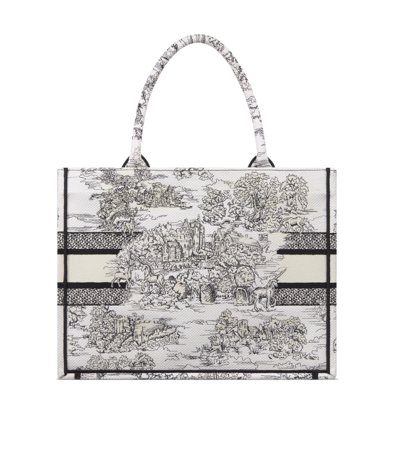 Dior Medium Logo Handbag In White