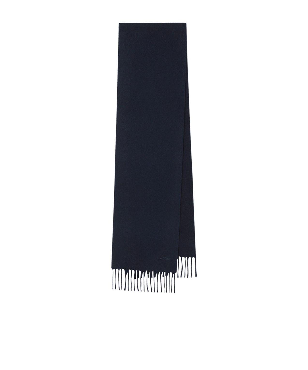Max Mara Fringed Scarf In Blue