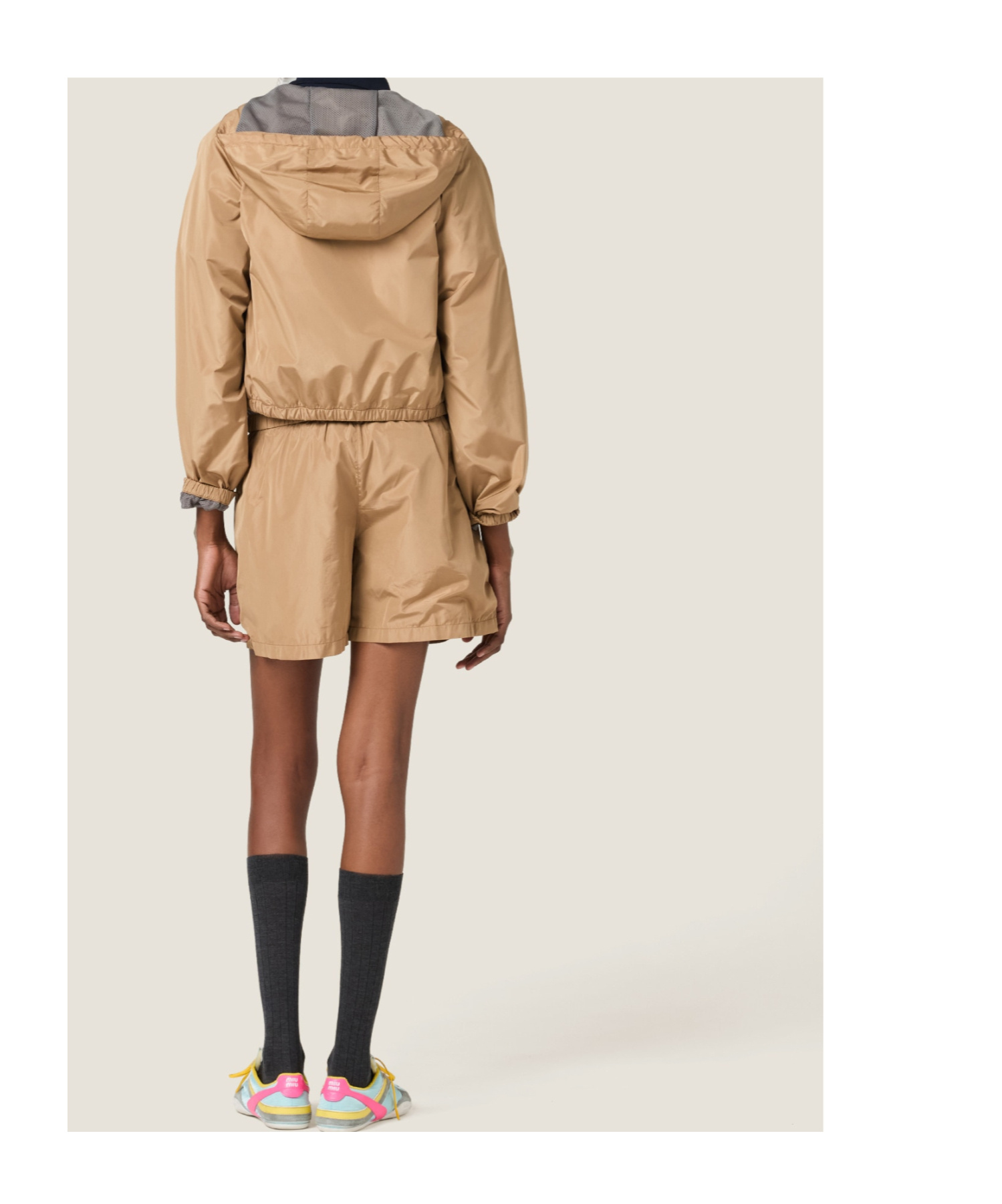 Miu Miu Technical Silk Bermudas